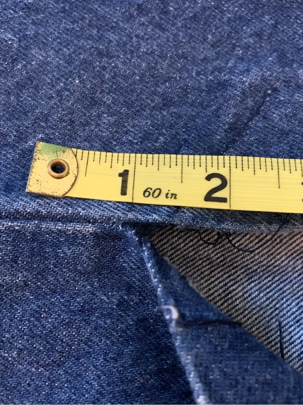 VTG Blue Denim Yoke Midi Skirt - Made in USA - Small - Picture 9 of 12